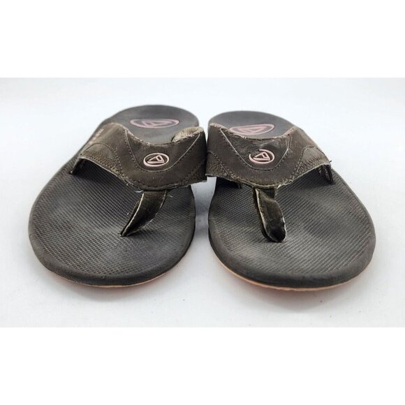 Vtg 2004 Reef Fanning Women's Thong Flip Flop Sandals Bottle Opener Bottom Sz 9 - Picture 2 of 14